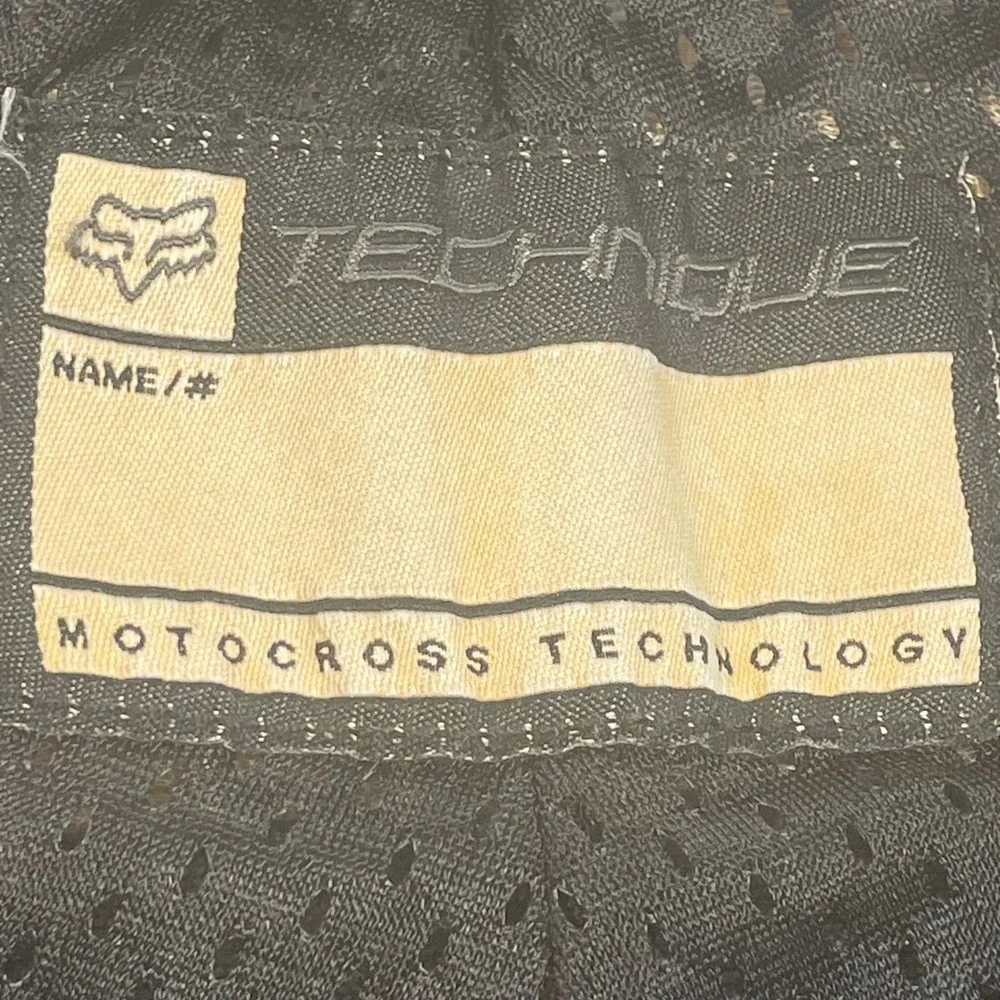 Y2K Fox Racing Technique Motocross Pants Tan Mens Fits 32-34 All Over Staining